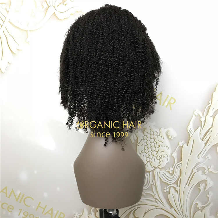 Discount natural full lace wigs Afro curly X90